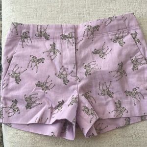 Purple zebra shorts